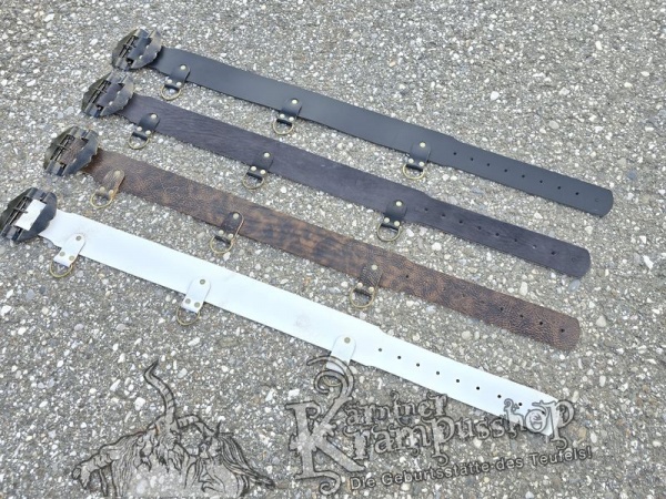 Krampusgürtel mit *LASCHEN* 8cm BREIT