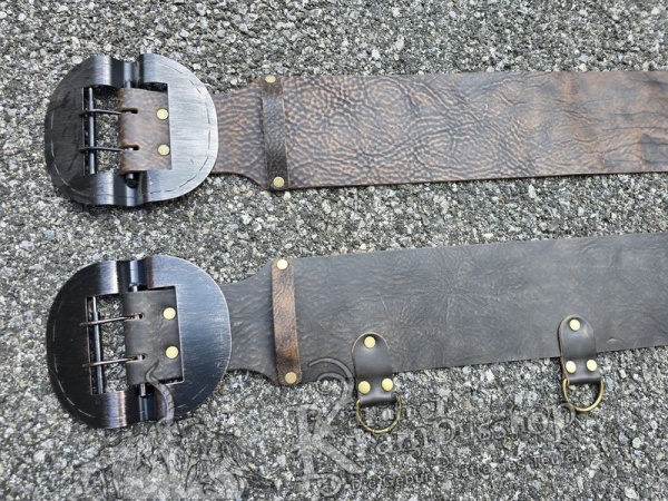 Brauner Krampusgürtel 13cm BREIT