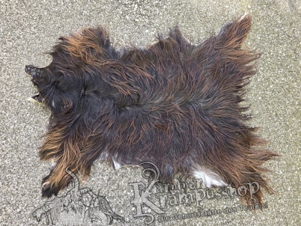 Ziegenfelle Langhaar Braun