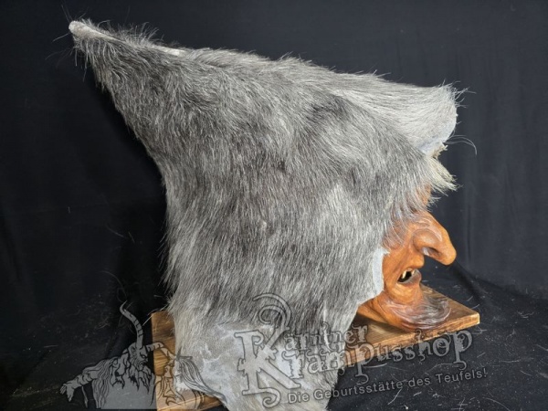 Kaputze GRAU Rassiert SPITZ nach HINTEN