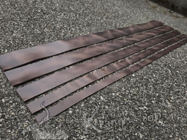 Gürtelleder Lederriemen Zuschnitt ANTIKBRAUN