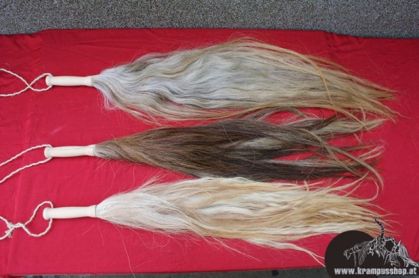 Pferdeschweif mit Griff Braun