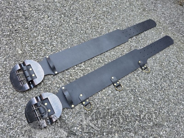 Schwarzer Krampusgürtel 13cm BREIT
