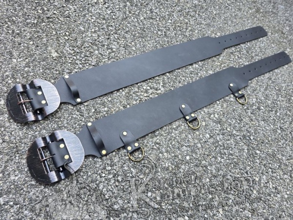 Schwarzer Krampusgürtel 11cm BREIT