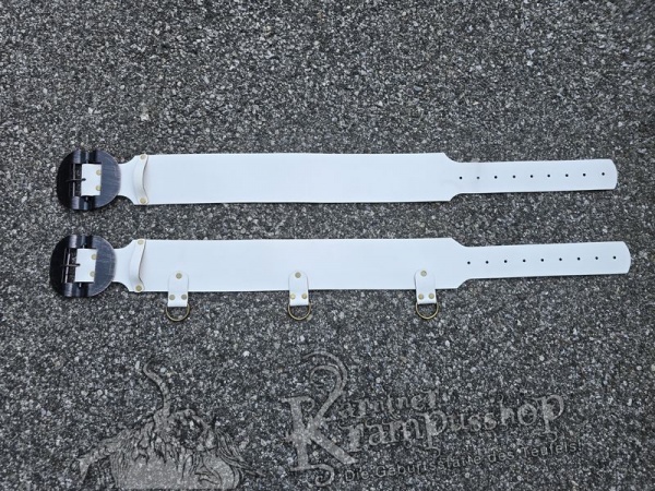 Weisser Krampusgürtel 11cm BREIT