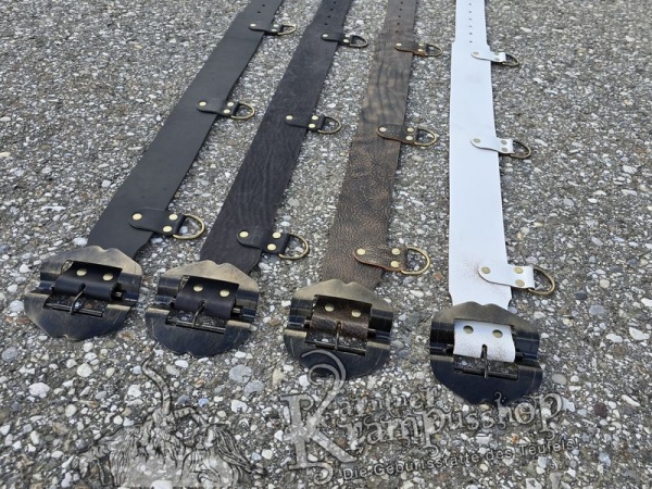 Krampusgürtel mit *LASCHEN* 8cm BREIT