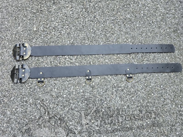 Schwarzer Krampusgürtel 8cm BREIT