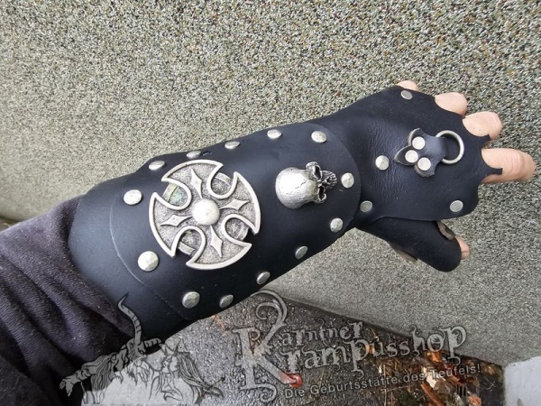 Handgamaschen XXL Schwarz Modell Viking