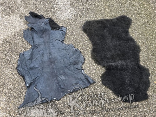 Lammfelle Kurz Schwarz Gefärbt