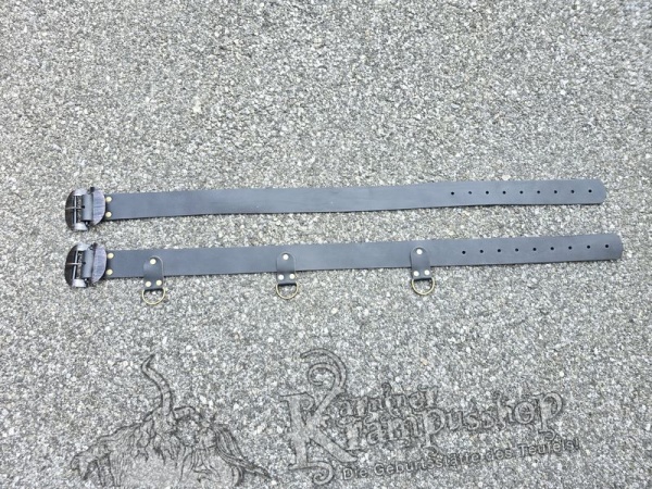 Schwarzer Krampusgürtel 6cm BREIT