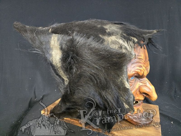 Kaputze SCHWARZ Rassiert SPITZ nach HINTEN