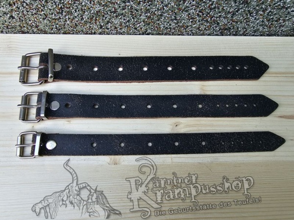 Lederriemen und Schlaufen Lederfarbe Rustico