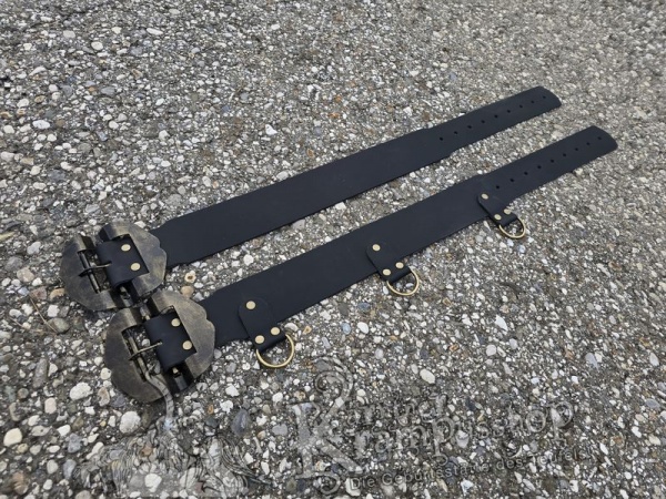 KINDER Krampusgürtel 8cm BREIT SCHWARZ