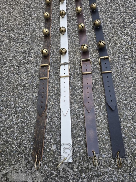 Schellen Querriemen MESSING - Hosenträger 40mm