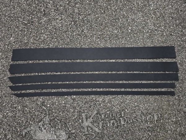 Gürtelleder Lederriemen Zuschnitt SCHWARZ