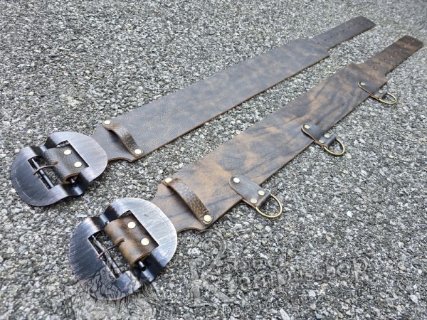 Brauner Krampusgürtel 11cm BREIT