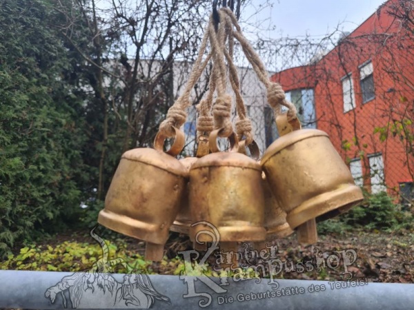 Urige Rohrglocke Antik am Strick Abverkauf