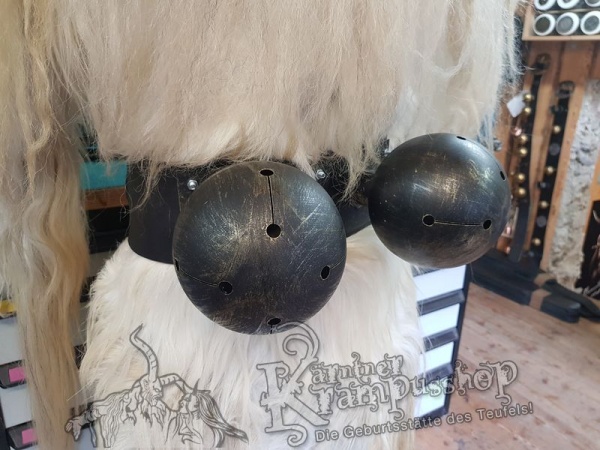 Edelstahlschelle 2x15cm Schwarz Gold