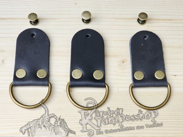 Gürtelschlaufen Set Antrazit