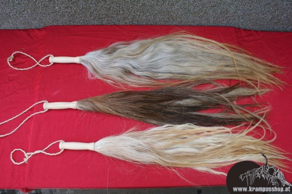 Pferdeschweif mit Griff Braun