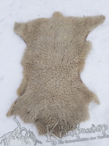 Schaffelle Kurzhaar Weiss naturgewachsen