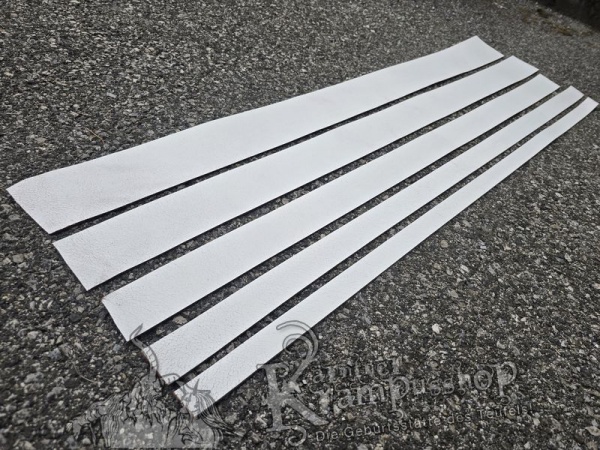 Gürtelleder Lederriemen Zuschnitt WEISS