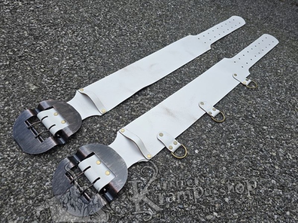 Weisser Krampusgürtel 13cm BREIT