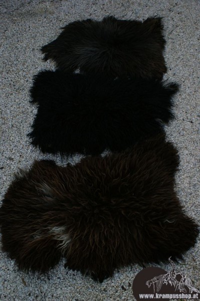 Schaf Langhaar Dunkelbraun Schwarzbraun