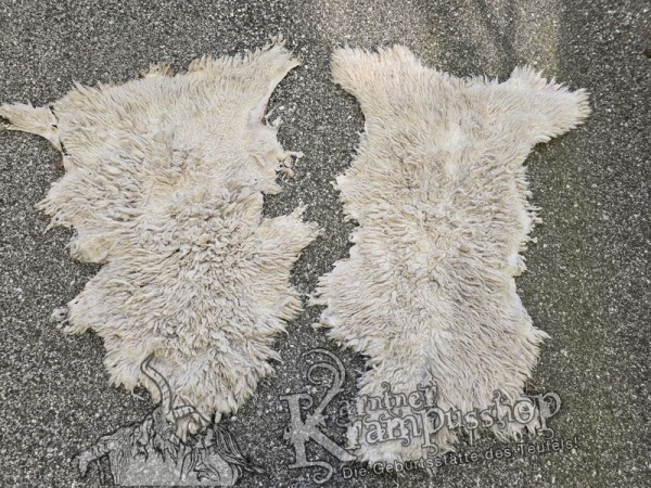 Schaffelle Kurzhaar Weiss naturgewachsen