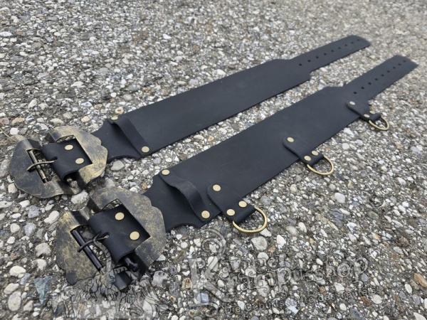 KINDER Krampusgürtel 11cm BREIT SCHWARZ