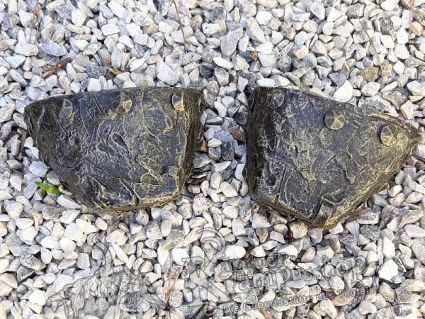 Stiefelkappen Aluguss Gold