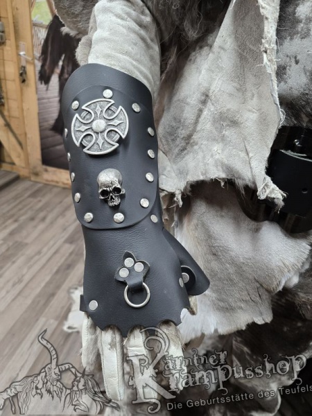 Handgamaschen XXL Schwarz Modell Viking