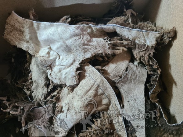 Hellbraune Fell Reste Schaf Heimisch Urig