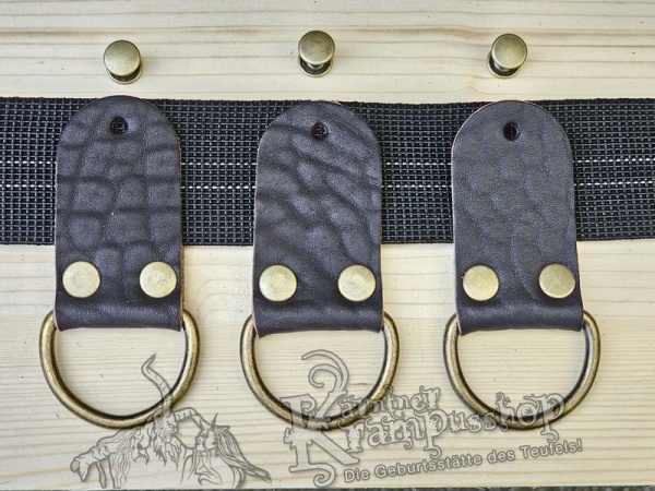 Gürtelschlaufen Set Antik Dunkel