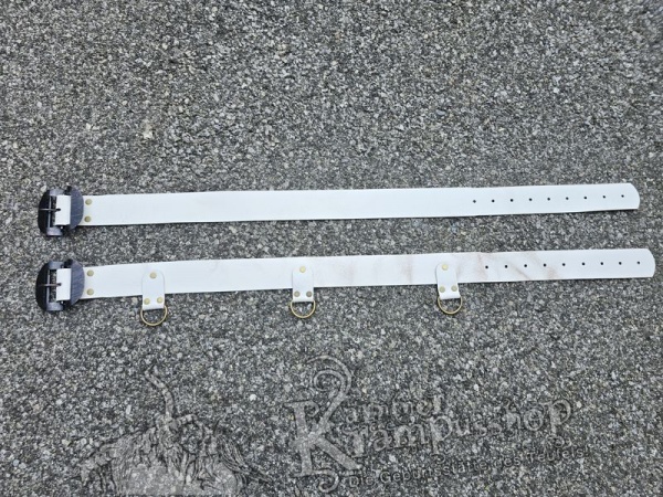 Weisser Krampusgürtel 6cm BREIT