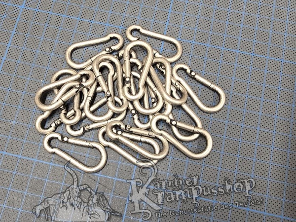 4mm Karabiner Altsilber