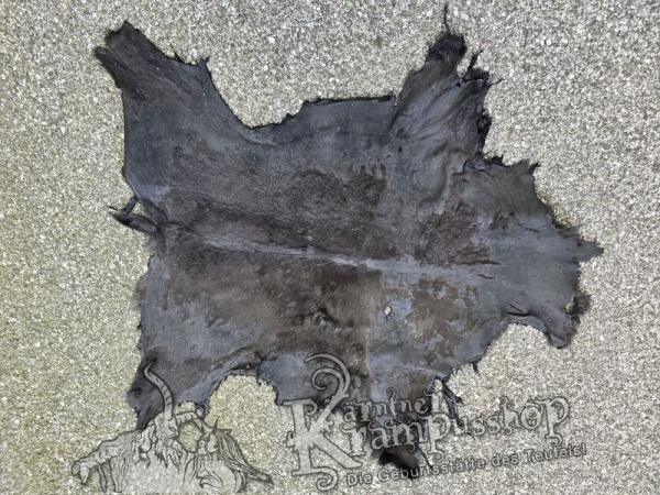 Gams Leder Grau Schwarz und Braun