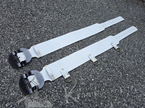 Weisser Krampusgürtel 11cm BREIT