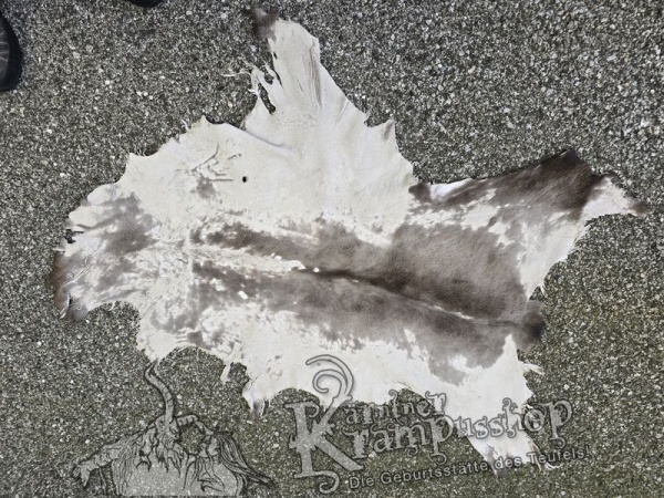 Gams Leder Grau Schwarz und Braun