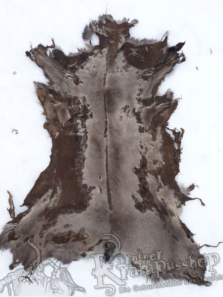 Gams Leder Grau Schwarz und Braun