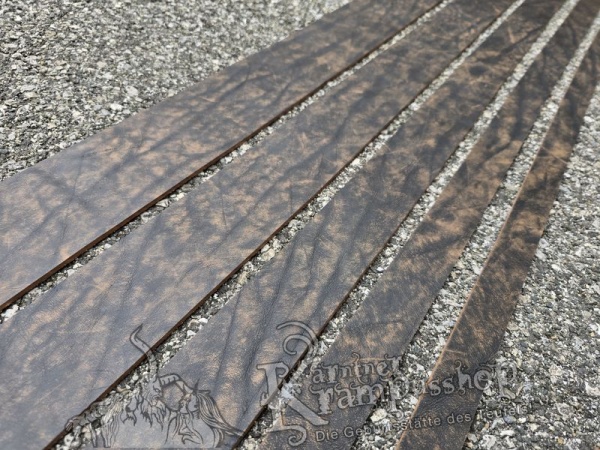 Gürtelleder Lederriemen Zuschnitt HELLBRAUN