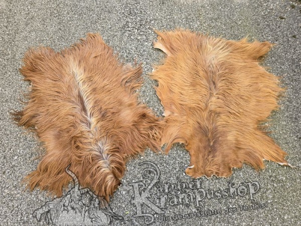 Ziegenfelle Langhaar Fuchsbraun