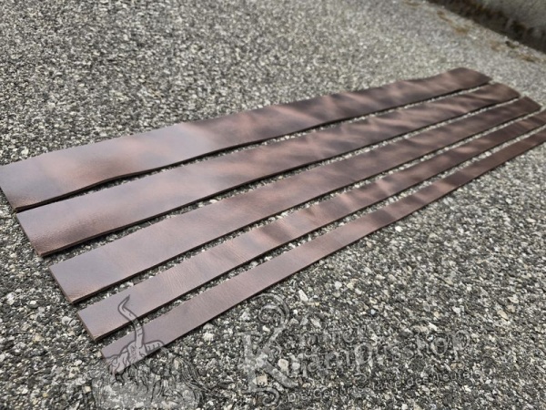 Gürtelleder Lederriemen Zuschnitt ANTIKBRAUN