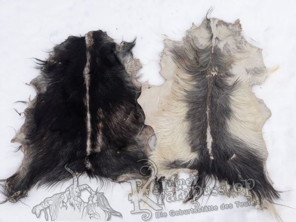 Ziegenfell ausrasiert Grau