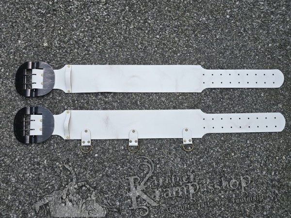 Weisser Krampusgürtel 13cm BREIT