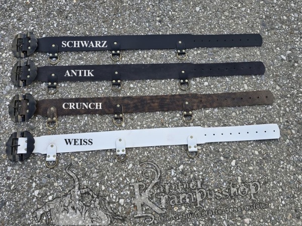 Krampusgürtel mit *LASCHEN* 8cm BREIT