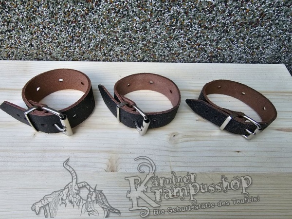 Lederriemen und Schlaufen Lederfarbe Rustico