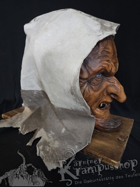 Kopffell Genäht Grau Ledrig