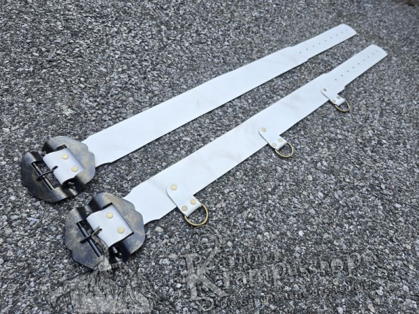 Weisser Krampusgürtel 8cm BREIT