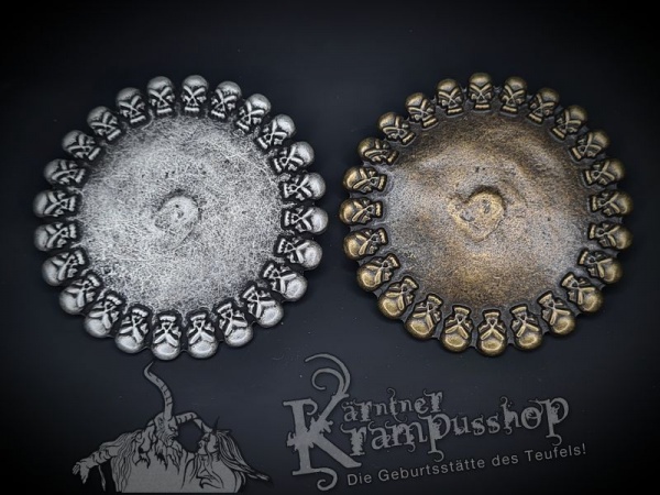 Zierniete Grosse Skullplatte 90x90